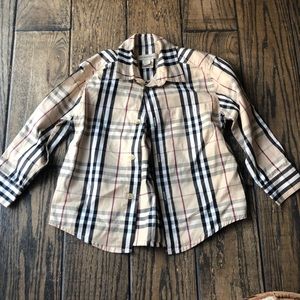 Burberry button down 3t